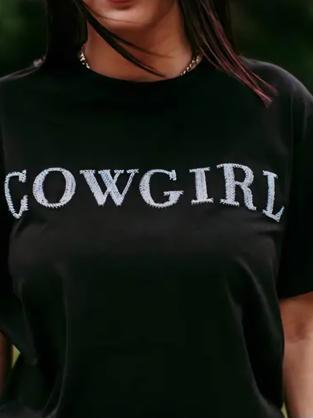Cowgirl Black Graphic Tee